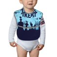 thumbnail image 6 of Zufioo Halloween Trick Or Treat Print Toddler Adjustable Waterproof Bib, 11.6x15 Inch Feeding Bib Suitable for 6-24 Month Babies, 6 of 8