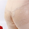 thumbnail image 4 of Odeerbi Mens Lace Pouch Underwear Valentine's Day Color Briefs 2025 Fashion Underwear Personalized High-Waist Lace Panties Buttock Covering Briefs Beige, 4 of 5