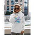 thumbnail image 2 of Trendy Pattern  Hoodie Women -Image by Shutterstock, Female 4X-Large, 2 of 4