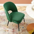 thumbnail image 2 of Modway Rouse Performance Velvet Dining Side Chair in Emerald, 2 of 8