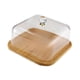 thumbnail image 4 of Soporte para tartas con tapa, plato de madera para tartas con tapa, base de madera, bandeja para servir frutas, cúpula de postre con base para, 4 of 9