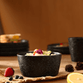 thumbnail image 6 of 16 Piece Stoneware Round Dinnerware Set, Chip Resistant, Dinnerware Sets, Plates, Dishes, Bowls, Service for 4, Black, 6 of 6
