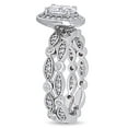 thumbnail image 3 of Everly Women's Created Moissanite 10k White Gold Bridal Set, 3 of 6