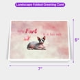 thumbnail image 5 of Every Fart is Love Note Sphynx Guilty Face Happy Valentine's 7x5in Folded Greeting Card Cat Lover Kitten Owner Gifts Idea Single Note Card with Envelope - 01016, 5 of 5