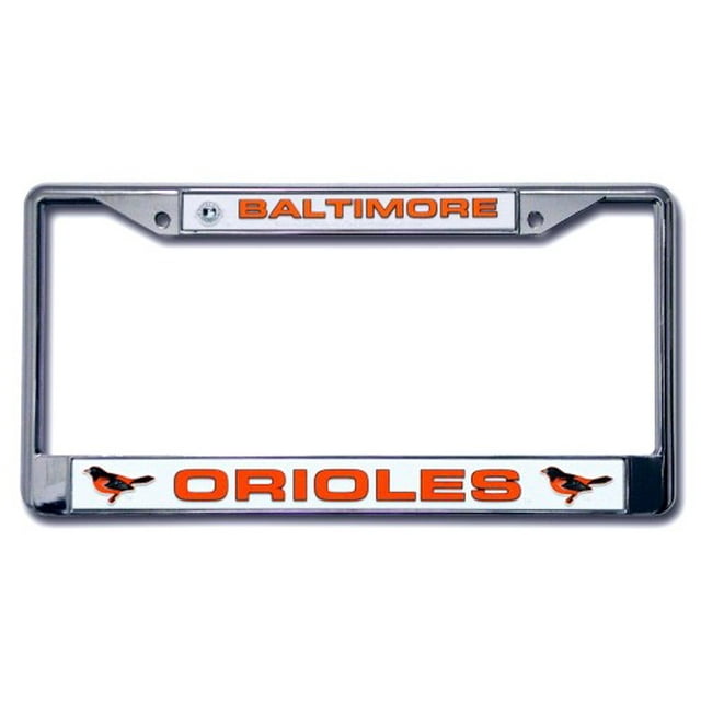 Baltimore Orioles Chrome License Plate Frame