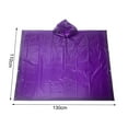 thumbnail image 5 of Tnobhg EVA Transparent Hooded Raincoat Adult Unisex Mid-length Poncho with Snap Buttons Waterproof Windproof Hiking Raincoats for Men Women, 5 of 7