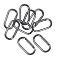 thumbnail image 4 of 10 Uds llavero antipérdida mosquetón herramienta de función múltiple Camping senderismo hamaca columpio para colgar botella de agua clip de moc gris Sunnimix Gancho de mosquetón con mosquetón, 4 of 7