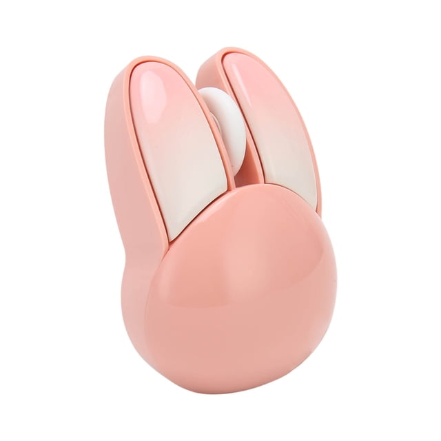 Adjustable DPI Sensitivity Cute Rabbit Mouse, 33ft Effective Range, Battery Powered Silent Gaming Mice with 2.4G , Symmetrical Design for Office Home Travel