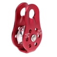 thumbnail image 4 of Polea de escalada en roca Poleas de montañismo para cordones de 8-12 mm Equipo de rapel Accesorio de trabajo aéreo Equipo de transporte al aire libre Rojo Inevent OD002819-02, 4 of 7