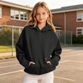 thumbnail image 7 of SJLDQY Girls Hoodies Casual Hooded Sweatshirt Long Sleeve with Pocket Pullover Tops Size -, 7 of 7