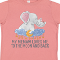 thumbnail image 4 of Inktastic My Memaw Loves Me to the Moon and Back Elephants in Clouds Boys or Girls Toddler T-Shirt, 4 of 5