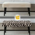 thumbnail image 6 of Psesaysky Zebra Animal Print Stretch Dining Bench Cover, Removable Bench Slipcover Washable Long Seat Cover Protector for Dining Room, Living Room, Bedroom, Kitchen, 6 of 7