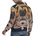 thumbnail image 6 of Balery Pug dog Yoga Pattern Mens Hoodie Kangaroo Pocket Hoodie Pullover Hooded Sweatshirt Ideal for Daily Wear Travel and Home-X-Large, 6 of 7