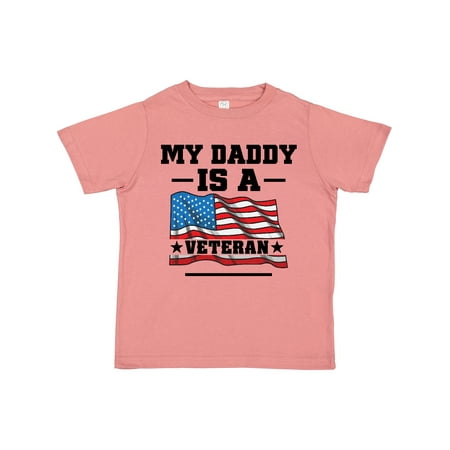 

Inktastic My Daddy is a Veteran Gift Toddler Boy or Toddler Girl T-Shirt