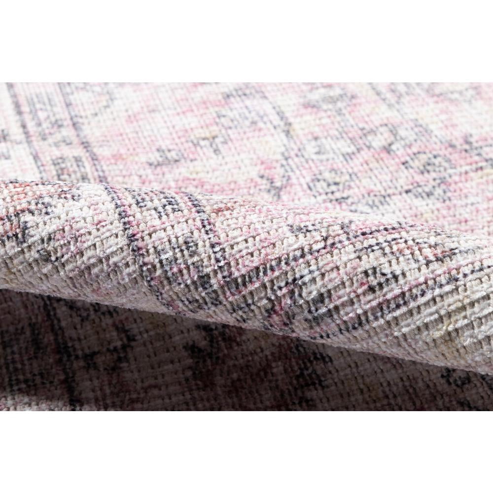 Momeni Helena Machine Made Polyester, Cotton And Jute Pink Area Rug 2' x 3'