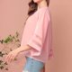 thumbnail image 5 of mfyjkho Tops Bohemios Para Mujer, Camisas Informales De Malla De Color Liso Para Mujer, Con Mangas Tres Cuartos Y Cuello En V Y Manga Corta Tops Para Hacer Ejercicio Para Mujer L, 5 of 5