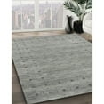 thumbnail image 3 of Ahgly Company Machine Washable Indoor Round Contemporary Dark Goldray Area Rugs, 5' Round, 3 of 7