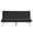 Black, variant on HSUNNS Modern Convertible Tufted Futon Sofa Furniture, Tufted Sofa Bed with Sturdy Metal Legs for Living Room, Apartment, Office, Linen, Black