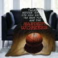 thumbnail image 5 of Basketball Blanket Sports Ball Throw Blanket for Girls Boys Fans Cool Space Plush Flannel Fleece Throws Warm Fuzzy Cozy Lightweight Shooting Blankets for Sofa Bed Gifts for Kids Men Women 60"x50", 5 of 5