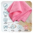 thumbnail image 6 of Etienne Alair Super Soft Microfiber Cleaning Cloth, Pink Washcloths (12 x 12 Inches) 12 PCs, 6 of 7