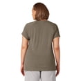 thumbnail image 3 of Dickies Women's Plus Cooling Short Sleeve Pocket T-Shirt, Military Green Heather, 3PS, 3 of 4