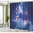 thumbnail image 5 of Ambesonne Nebula Shower Curtain, Astronomy Stars Space, 69"Wx84"L, White and Blue, 5 of 5