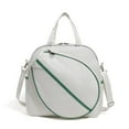 thumbnail image 2 of amleso Tennis Bag Tennis Racket Shoulder Bag Racquet Bag Racquet Carrying Bag Large Capacity for Women Men Outdoor Sports White, 2 of 10