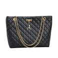 thumbnail image 2 of Bolso de cuero de moda Likrtyny Para mujer bolso grande con asa superior negro, 2 of 4