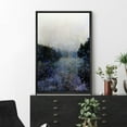 thumbnail image 3 of IDEA4WALL Framed Canvas Print Wall Art Misty Forest Atmospheric Illustrations Pastel Nature Floral Field Landscape Modern Digital Art Bohemian Abstract Artwork for Home Decor - Black 16"x24", 3 of 5