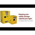 thumbnail image 6 of Justrite 890421 4 gallon Red Countertop Flammable Safety Cabinet, 1 Self-Close Door - Sure-Grip® EX - #890421, 6 of 8