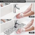 thumbnail image 5 of Coolnut 2 Pack Faucet Dry Mat for Kitchen Sink, Snowman Silver 14x5 Inch Faucet Drying Mat Absorbent Mat Fast Dry Mat for Kitchen, Bathroom, 5 of 7