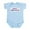 Sky Blue, variant on CafePress - Happy Anniversary Melt Infant Bodysuit - Baby Light Bodysuit, Size Newborn - 24 Months