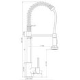 thumbnail image 5 of Brushed Nickel Single Handle Commercial Modern Spring High Arc Kitchen Faucet Water Filter System Bends as You Want, 5 of 6