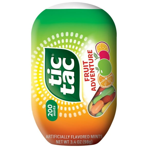 Tic Tac Fruit Adventure Mints, On-The-Go Refreshment 3.4 oz - Pack of 3