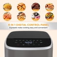thumbnail image 5 of Fryer 4 Quart with Window, 1500W Digital with 8 Presets, 60-Min Timer, 400 ° F, Auto Shut Off & Nonstick Dishwasher Safe Basket, Shake Reminder for Small Kitchen, 5 of 7