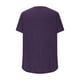 thumbnail image 5 of Camisetas de Verano de Manga Corta de las Mujeres Tira de Color Sólido Grande de Punto de Cuello Redondo, Poliéster Ligero para Uso Diario Y de Ocio Casual, 5 of 7