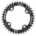 thumbnail image 1 of Plateau FMFXTR 38 dents, étroit et large, pour vélos de route et VTT, noir, 1 of 4