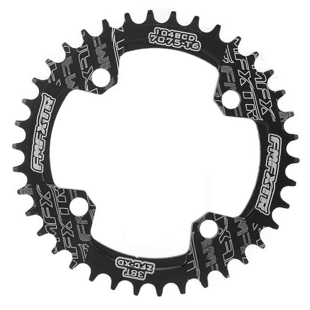 Plateau FMFXTR 38 dents, étroit et large, pour vélos de route et VTT, noir