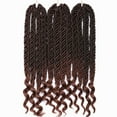thumbnail image 3 of SEGO Goddess Faux Locs Crochet Hair Braids Synthetic Braiding Hair Deep Wave Curly Ends Locs Hair Extension Ombre New Style Fashion and Bouncy Dreadlocks Hairstyles, 3 of 7