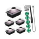 thumbnail image 5 of 5 set bandeja de arranque de semillas con brillo ajustable de luz de , bandeja de de plantas Premium con bandejas de inicio de plántulas del temporizador Negro, 5 of 8