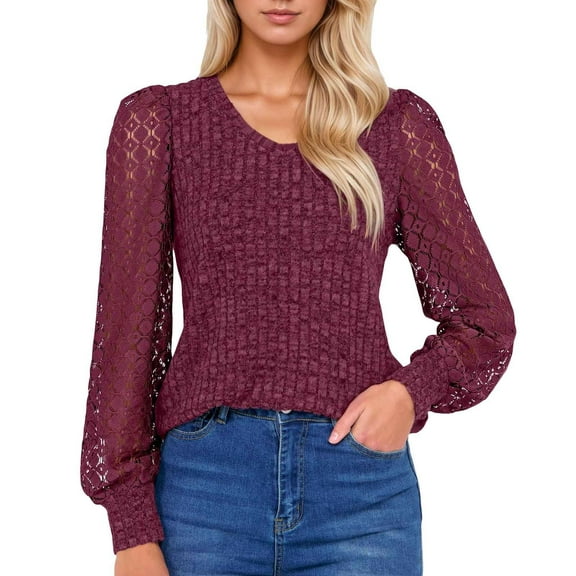 Women Sweaters Women Tops Ladies' Fashionable Casual Corset V Neck Long Sleeved Shirt Lace Top Sweater