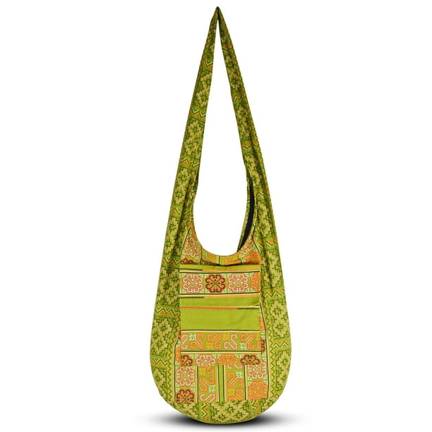 Tu acogedor bolso bandolera Boho bolso de algodón hecho a mano para unisex