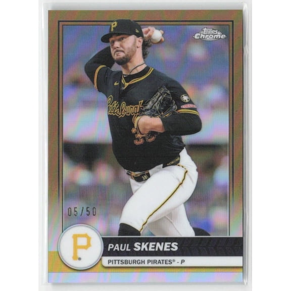 2026 Topps Paul Skenes #62 Flagship Collection Gold SN #05/50 Baseball Card