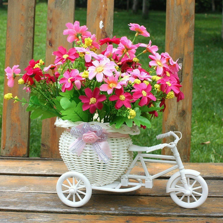 Flower basket bicycle hot sale