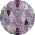 thumbnail image 2 of Addison Rugs Mayfield Washable Transitional Geometric Merlot Round Rug, 8' x 8', 2 of 5
