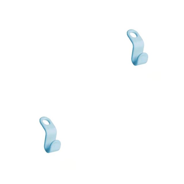 Moyic 30 Uds. Colgador de ropa, armario de plástico, ganchos de conector para el hogar, soporte de almacenamiento para ahorrar espacio, Azul 2piezas