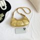 thumbnail image 3 of Bolsa De Hombro Bolso bandolera para mujer Bolso de mensajero informal Bolso de mano con diseño de remaches de verano (Oro) Tmvgtek Para Estrenar, 3 of 6
