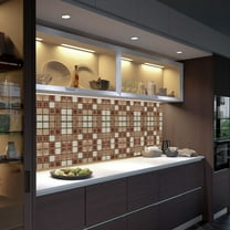 StSilkitty 10 Pack Peel Stick Tile Stickers Self Adhesive Wall Decals for Kitchen Bathroom DIY Easy to Install No Grout No Glue Waterproof Removable Crystal Tiles 3.94 x 3.94 Inches 10 Sheets per Box