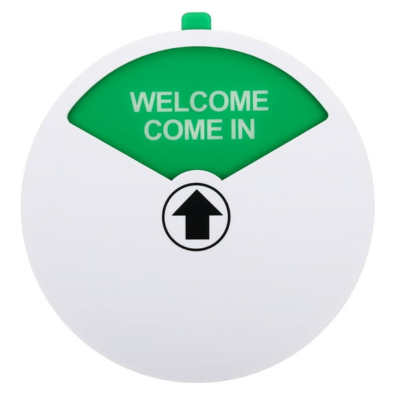 Uxcell 6" Privacy Sign, 3 Options Welcome Come in/Out of Office/In a Meeting White