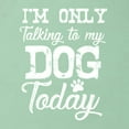 thumbnail image 5 of Wild Bobby I'm Only Talking to My Dog Today Dog Lover Women Racerback Tank Top, Mint, Large, 5 of 5